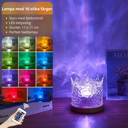 LED lampa med många färger